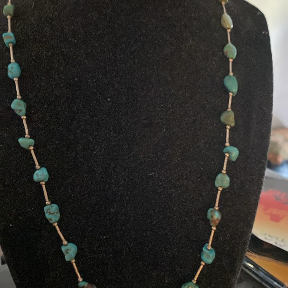 Jay king signature hook necklace in sterling silver & Turquoise Vintage 21” - Picture 3 of 6
